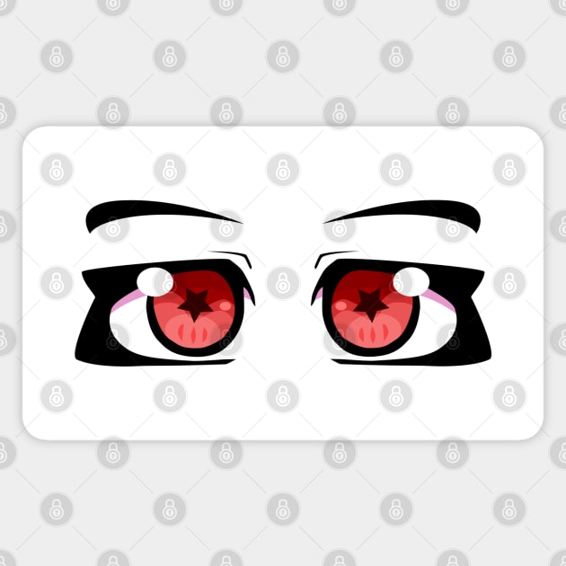 Anime Eyes Red Demon Sticker by Miss_Akane